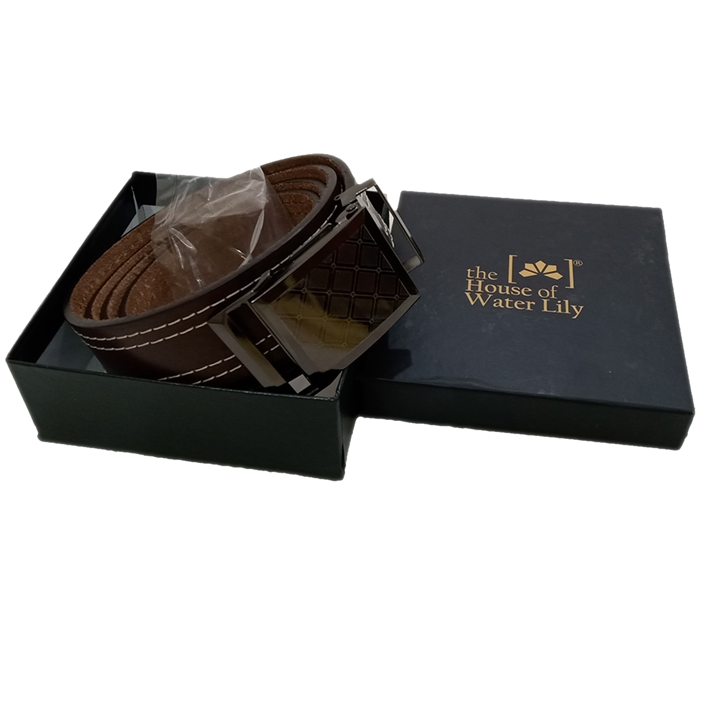 Men's Top Grain Leather Belt Dark Brown (1)