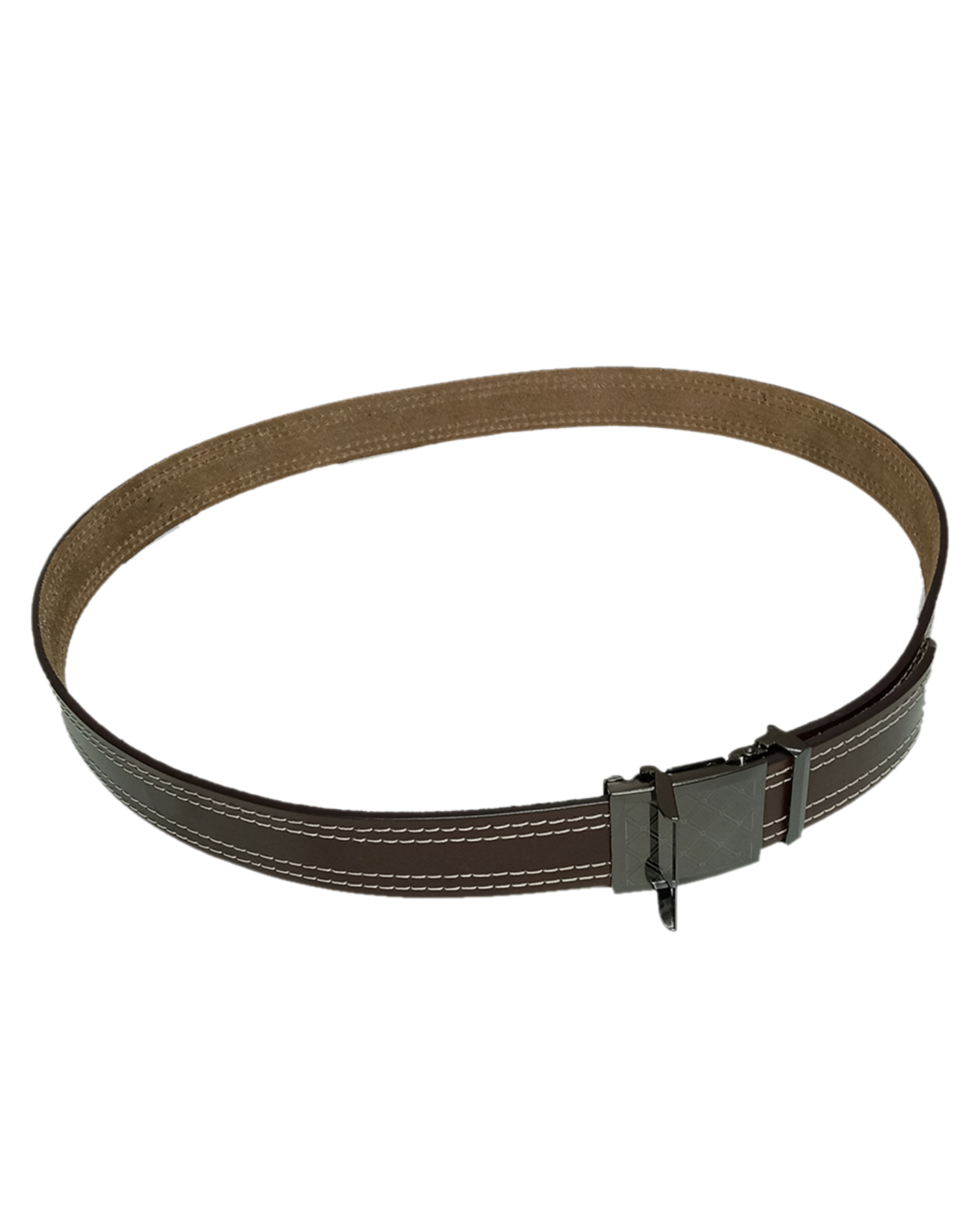 Men's Top Grain Leather Belt Dark Brown (2)