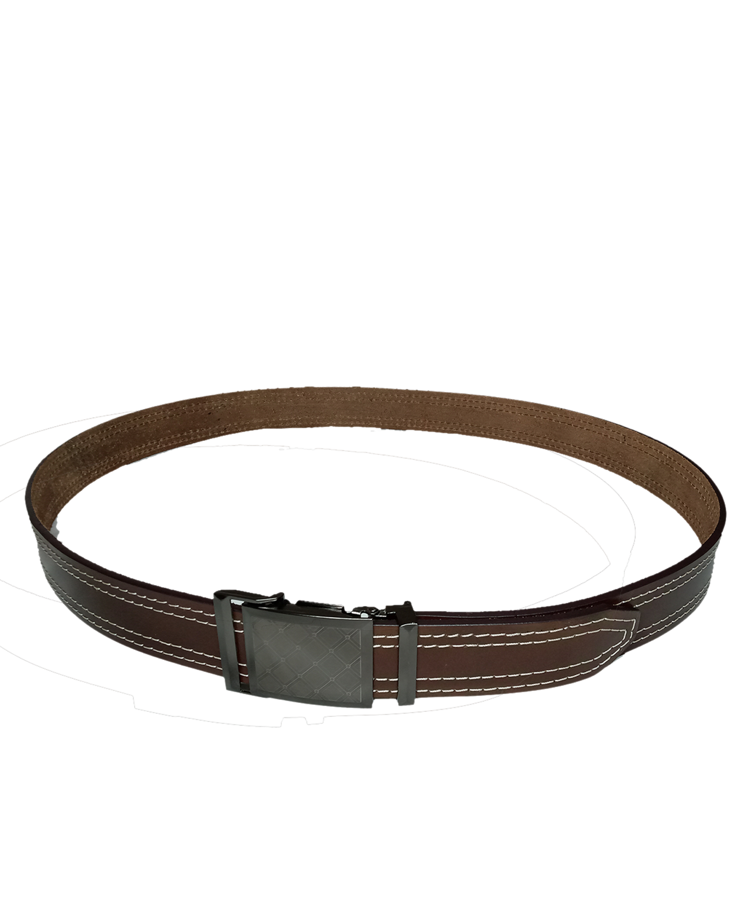 Men's Top Grain Leather Belt Dark Brown (6)