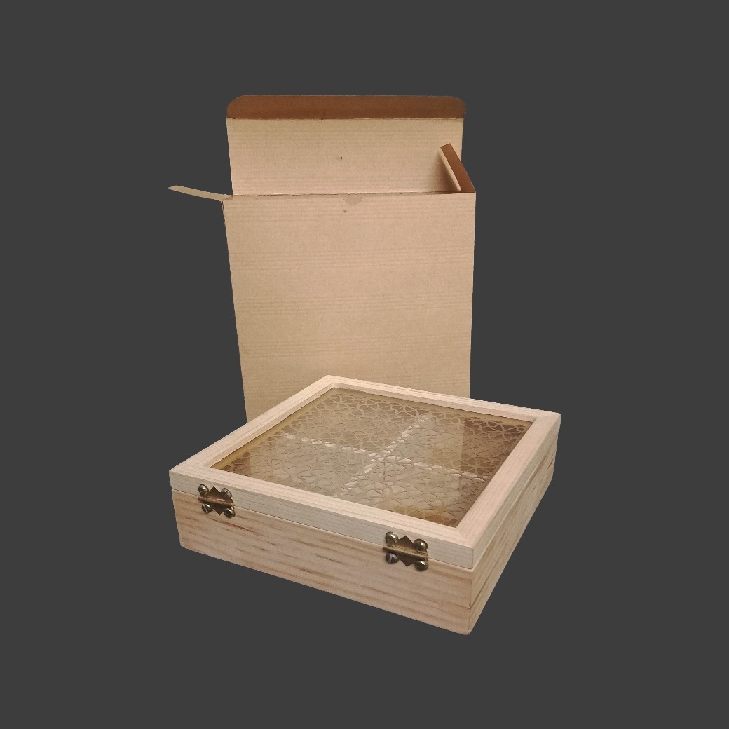 Multipurpose BoxOrganizer 4 Compartments Pinewood (2)