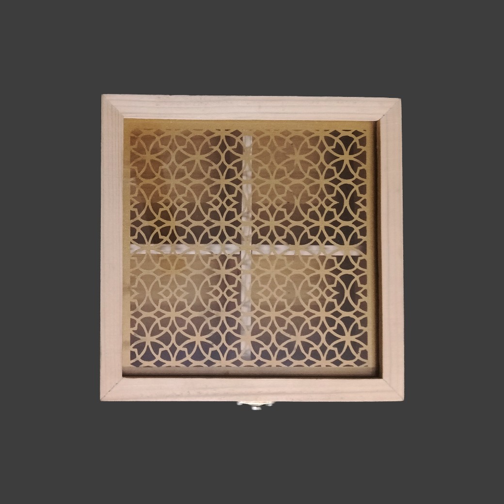 Multipurpose BoxOrganizer 4 Compartments Pinewood (8)