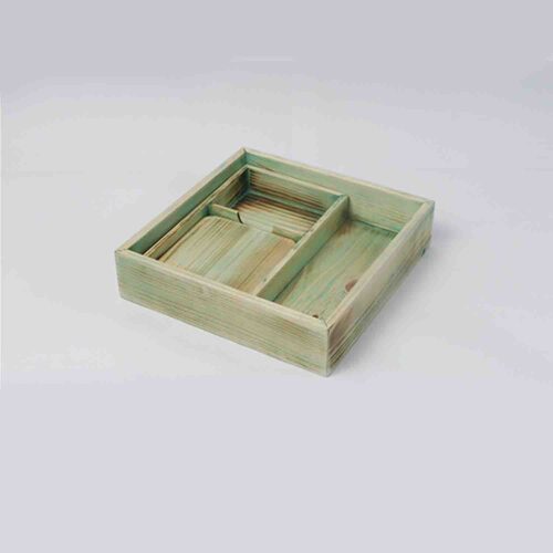 Tea Set in Pinewood Green Antique look